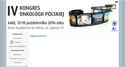 Desktop Screenshot of kongres.pto.med.pl