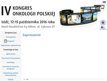 Tablet Screenshot of kongres.pto.med.pl